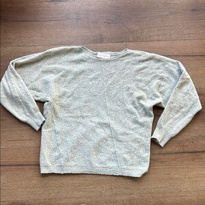 Bianco And Blu Cashmere Wool made in Italy Gray Sweater ! Large